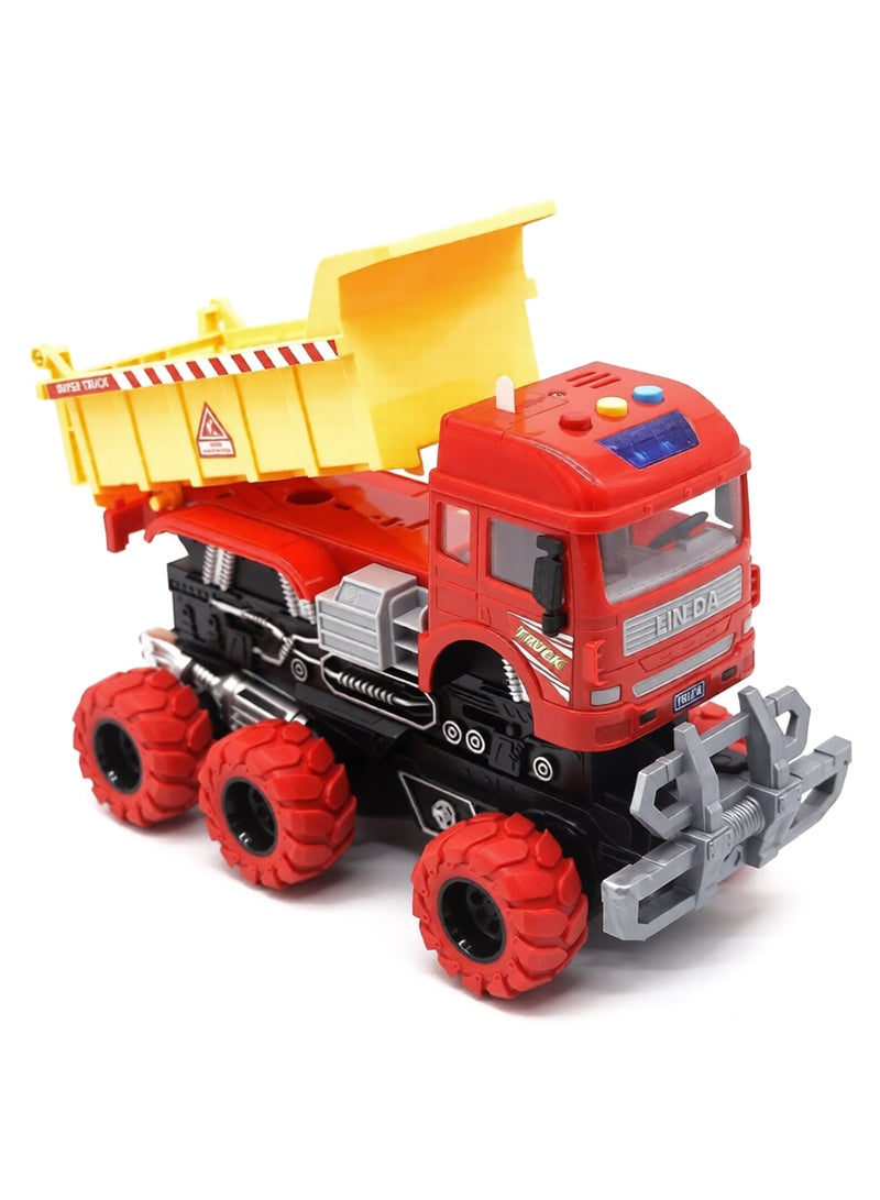 UKR Construction Transformed Truck | Light & Music Sound Effect Dumper Vehicle Toy | Fun Car Truck for Kids Age 3+ - Image 2